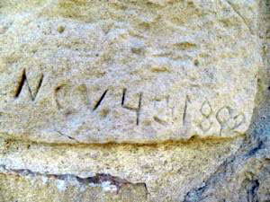 Nov 4,1892 carved in Sandsstone